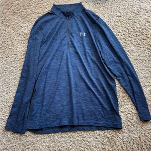 Under Armour Dark Navy Threadborne Quarter-Zip Pullover